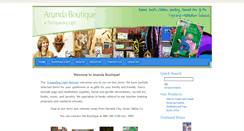 Desktop Screenshot of ananda-boutique.org